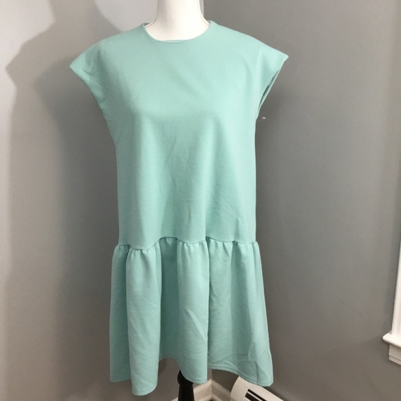 ASOS Dresses & Skirts - Asos Drop Waist Dress Sz 8 Aqua Blue